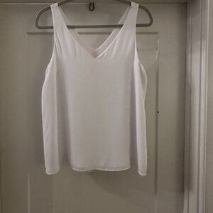 Lilly Pulitzer White Florin Tank Top Shell Reversible - Size Small